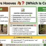 hoofs or hooves