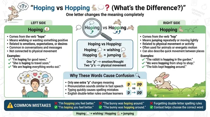 hoping or hopping
