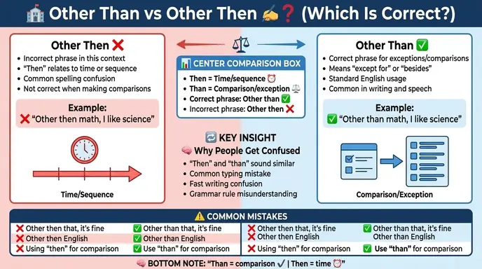 other then or other than
