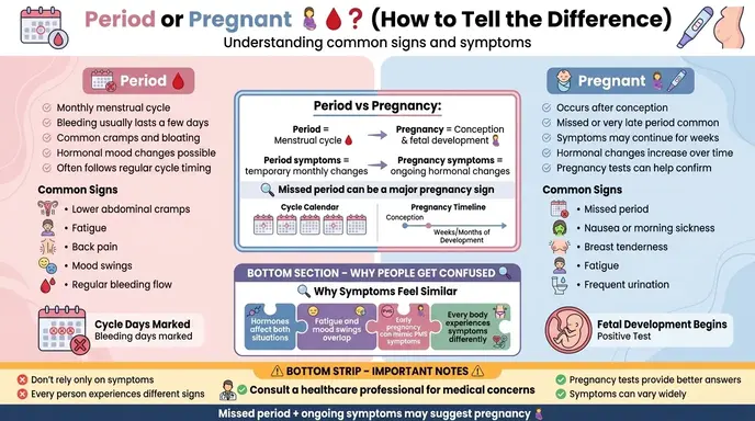 period or pregnant