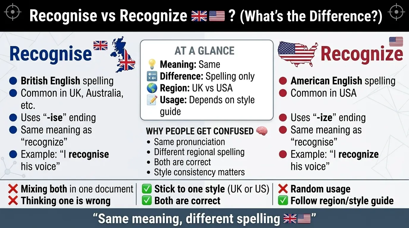 recognise or recognize