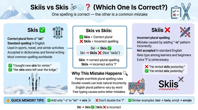 skiis or skis