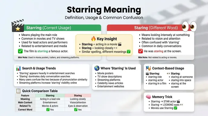starring meaning