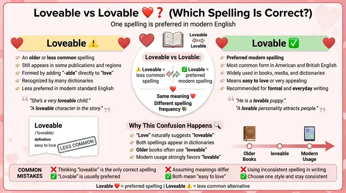 loveable or lovable