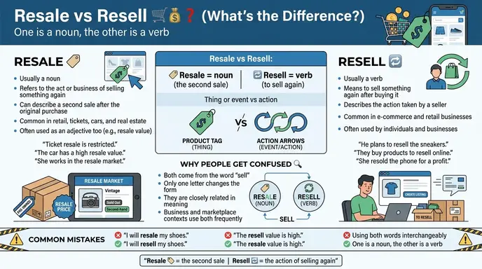 resale or resell