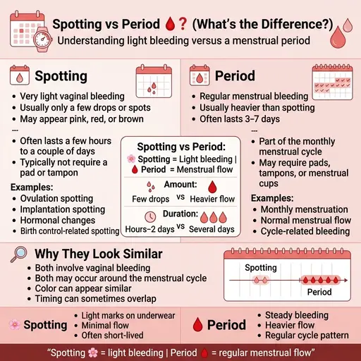 spotting or period