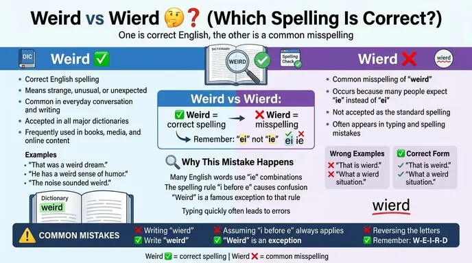 weird or wierd