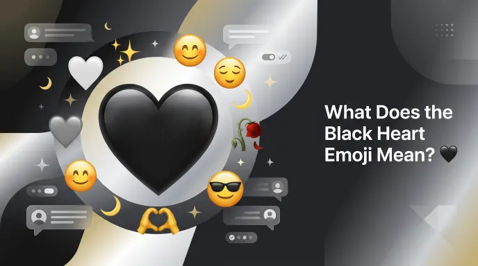 what does the black heart emoji mean